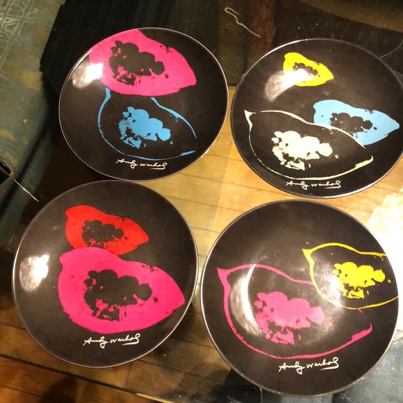 Andy Warhol Melamine Appetizer Plates - Picture 3 of 4